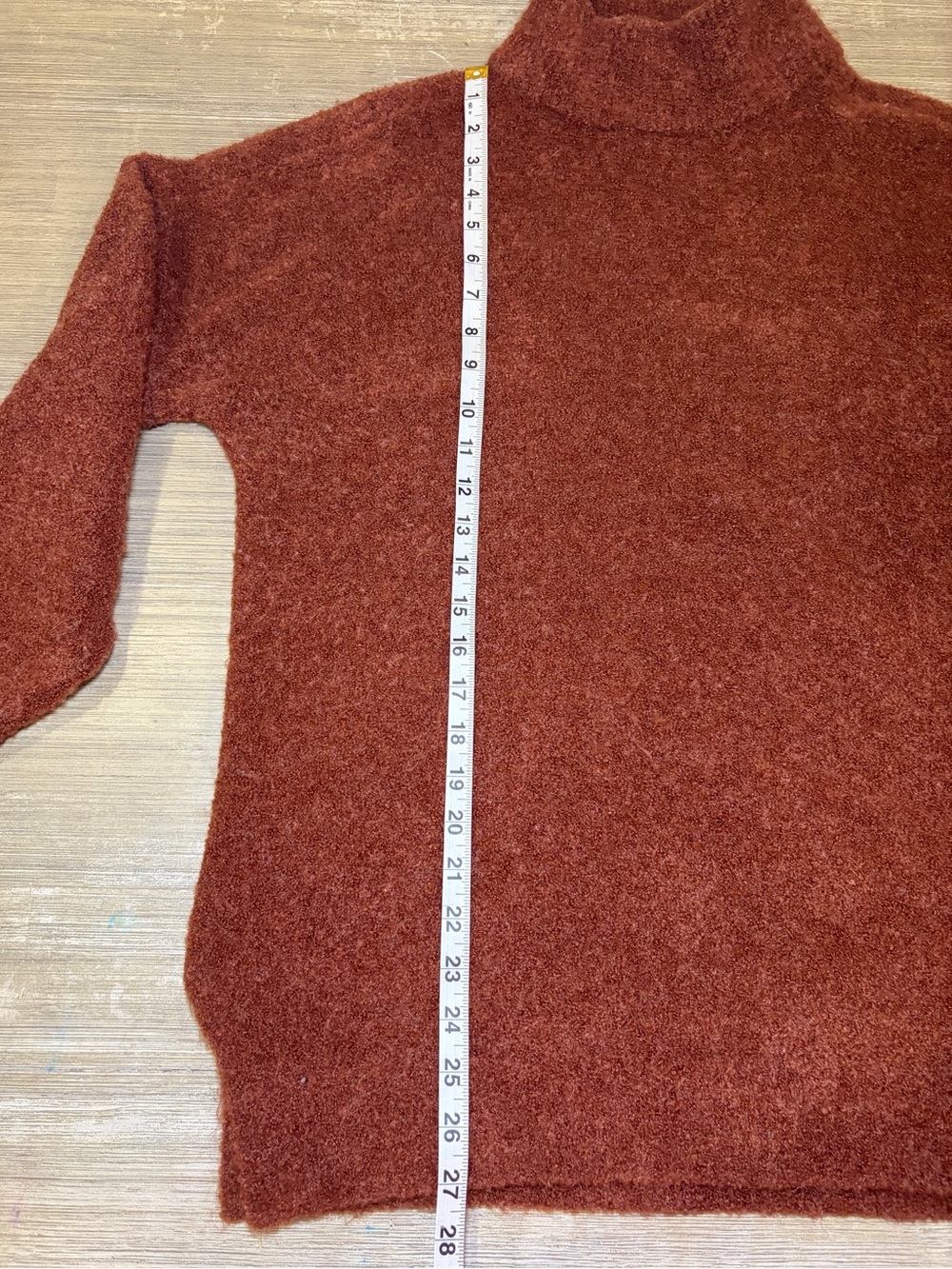 Abercrombie & Fitch rust orange color Turtleneck Sweater women’s medium - Picture 7 of 7